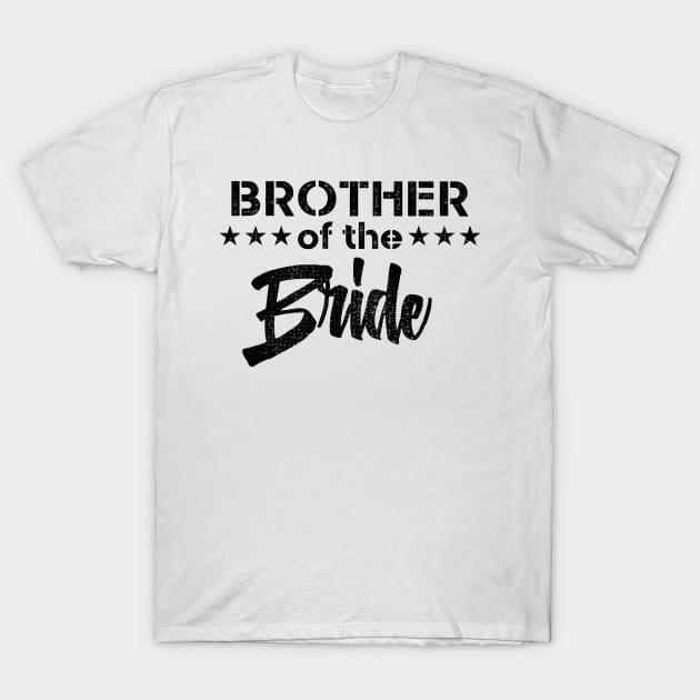 Brides Brother Gifts for Men Wedding Party T-Shirt by TheOptimizedCreative